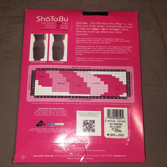 Brand New ShaToBu Mid-Thigh Get Fit Shaper - Picture 2 of 3